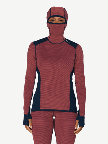 Devold - Reverso Merino Hoodie Dame - Medium - Rød