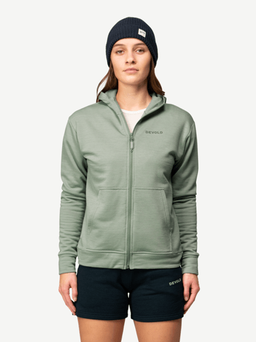 Devold - Everyday Zip Hoodie Dame - Medium - Gr&oslash;nn