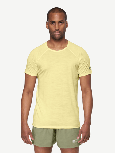 Devold - Endurance Merino 130 T-skjorte Herre - Large - Gul