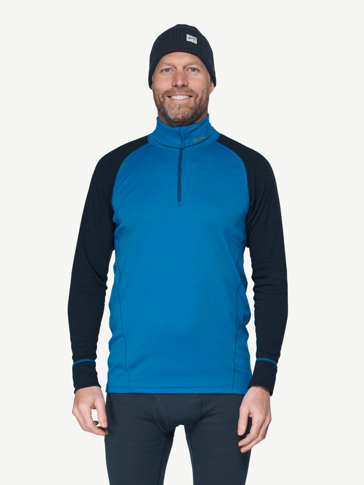 Devold - Duo Active Merino 205 Zip Neck Herre - XL - Blå