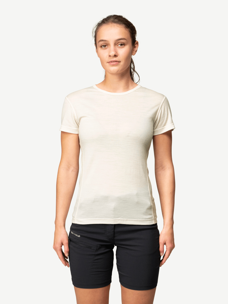 Devold - Breeze Merino 150 T-skjorte Dame - XL - Hvit