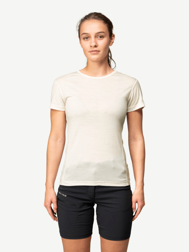 Devold - Breeze Merino 150 T-skjorte Dame - Large - Hvit