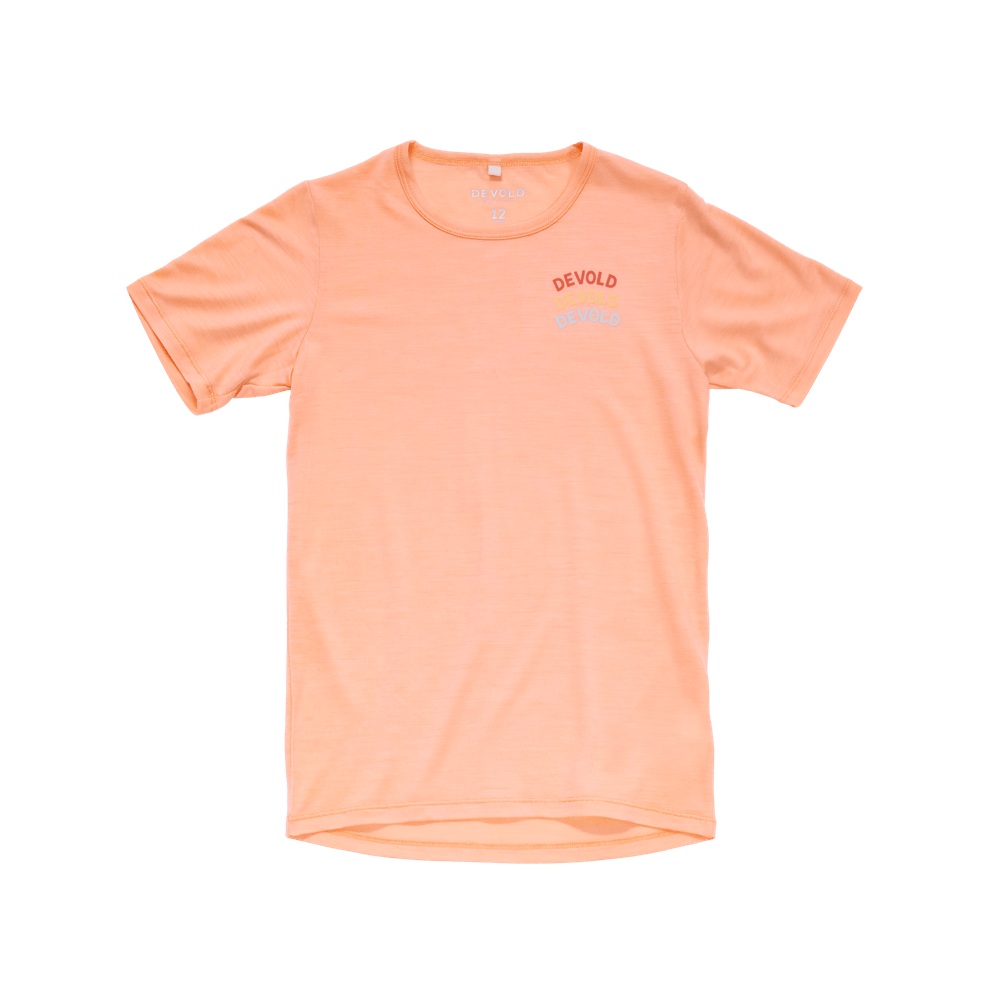 Devold - Active Legacy T-skjorte Junior - Size 14 - Oransje