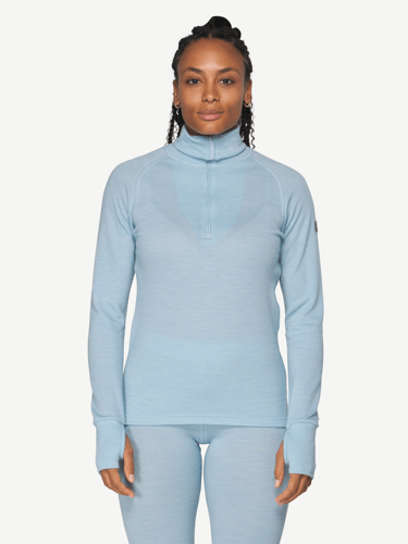 Devold - Expedition Merino 235 Zipneck Dame - Large - Blå