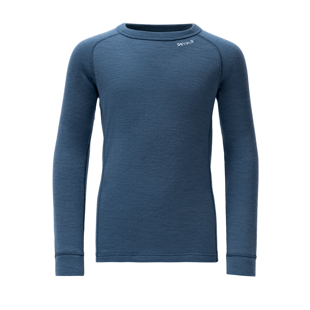 Devold - Duo Active Merino Ulltrøye Junior - Size 12 - Blå