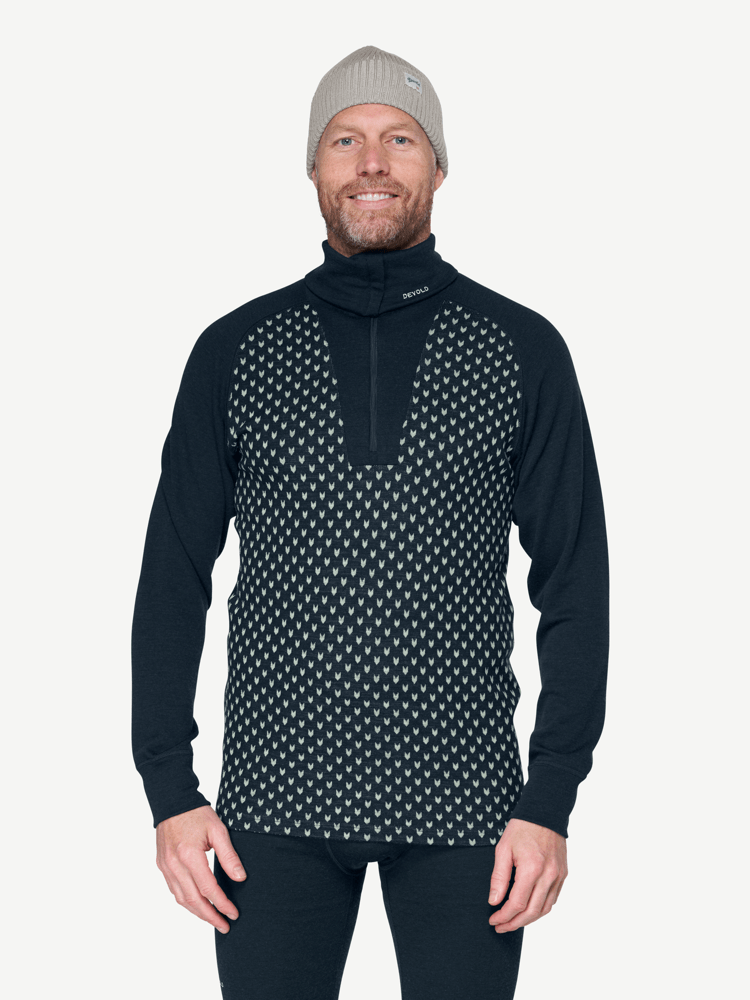 Devold - Signature Merino 230 Zip Herre - Small - Blå