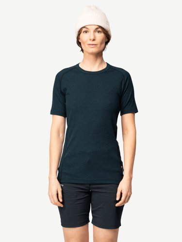 Devold - Lauparen Merino 190 Base T-skjorte Dame - Large - Blå