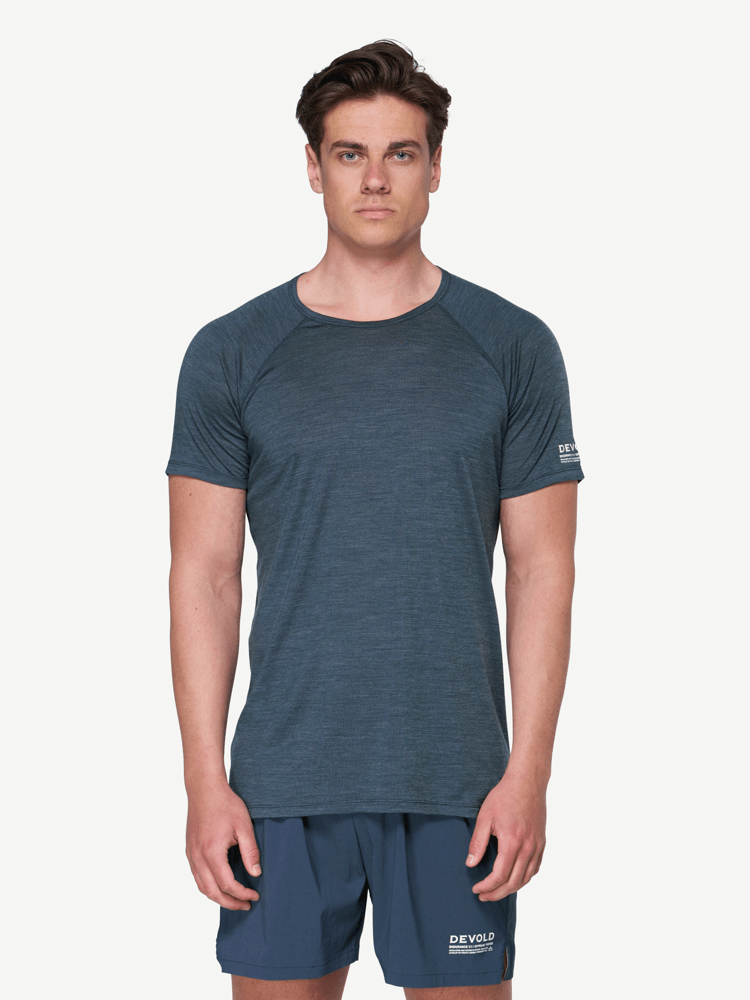 Devold - Endurance Merino 130 T-skjorte Herre - Large - Blå