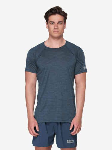 Devold - Endurance Merino 130 T-skjorte Herre - Large - Blå