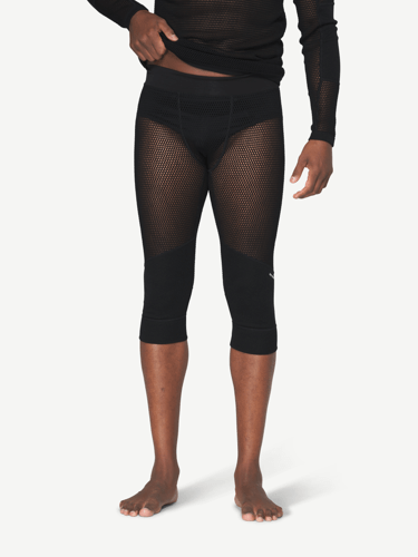 Devold - Wool Mesh Pro 3/4 Stilongs Herre - Large - Svart