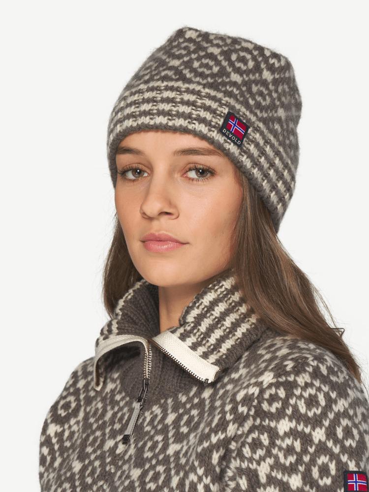 Devold - Svalbard Wool Lue - Size 58 - Brun
