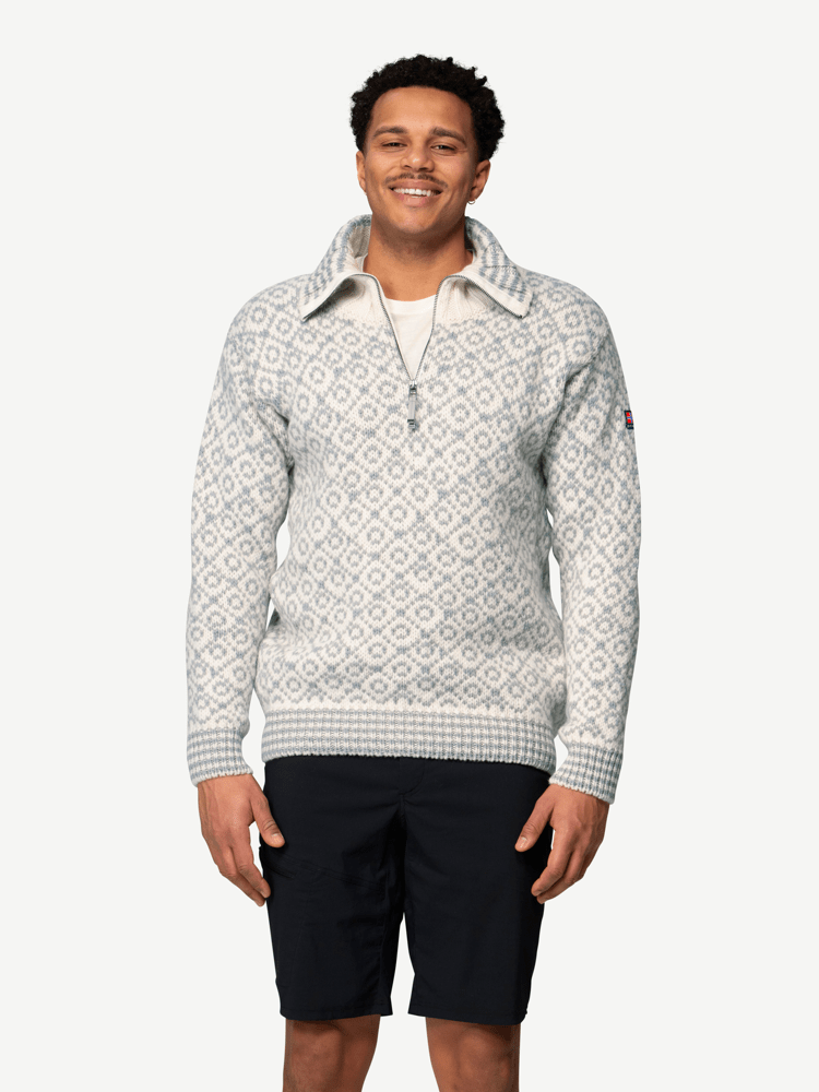 Devold - Svalbard Wool Zip Neck - Large - Hvit