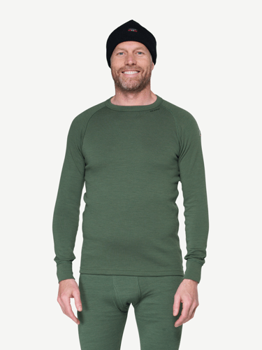 Devold - Expedition Merino 235 Ulltrøye Herre - Medium - Grønn