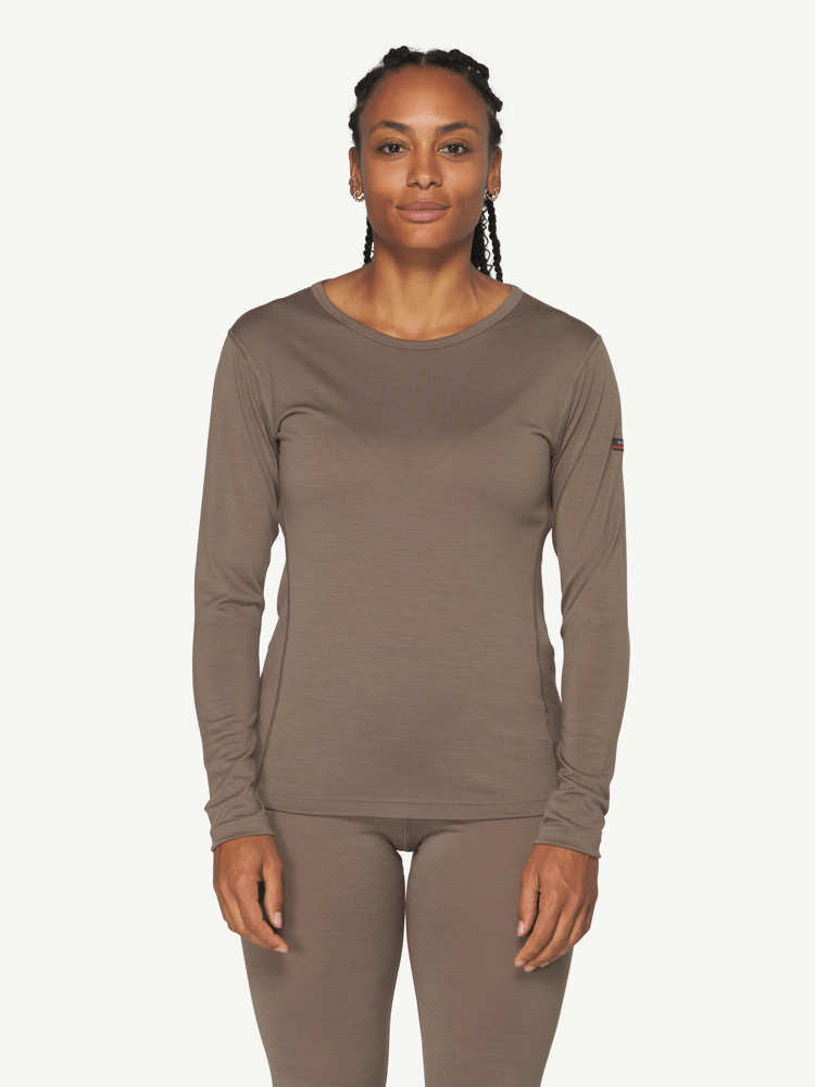 Devold - Breeze Merino 150 Ulltrøye Dame - Medium - Brun
