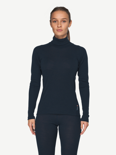 Devold - Adventure Merino 190 High Neck Dame - Medium - Blå