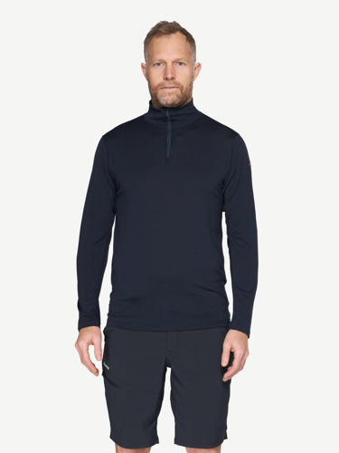 Devold - Breeze Merino 150 Zip Neck Herre - Medium - Blå