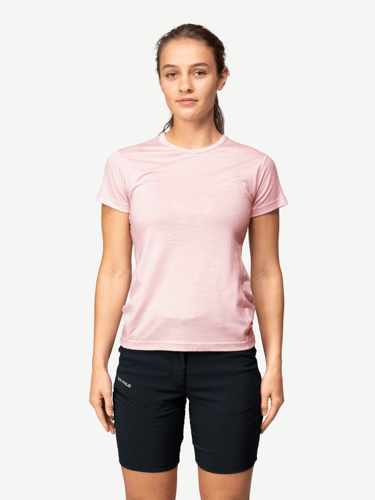Devold - Breeze Merino 150 T-skjorte Dame - Large - Rosa