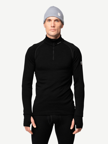 Devold - Expedition Merino 235 Zip Neck Herre - Large - Svart