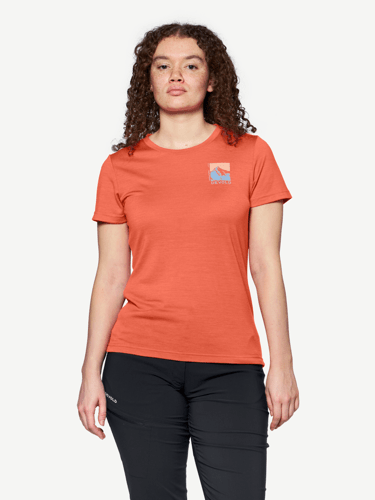 Devold - Classic Summit T-skjorte Dame - Large - Rosa