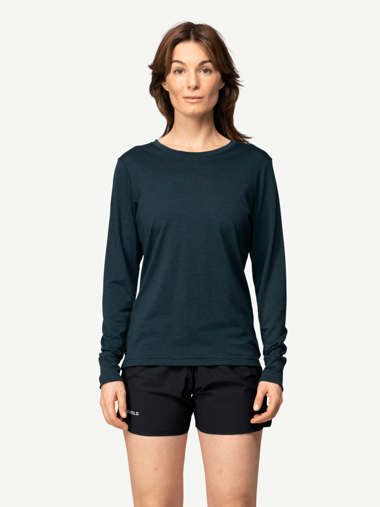 Devold - Classic Long Sleeve Dame - XL - Blå
