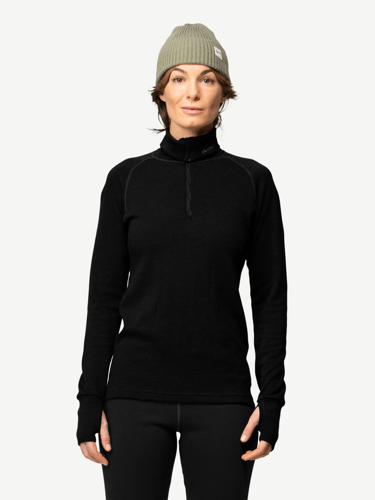 Devold - Expedition Merino 235 Zipneck Dame - Large - Svart