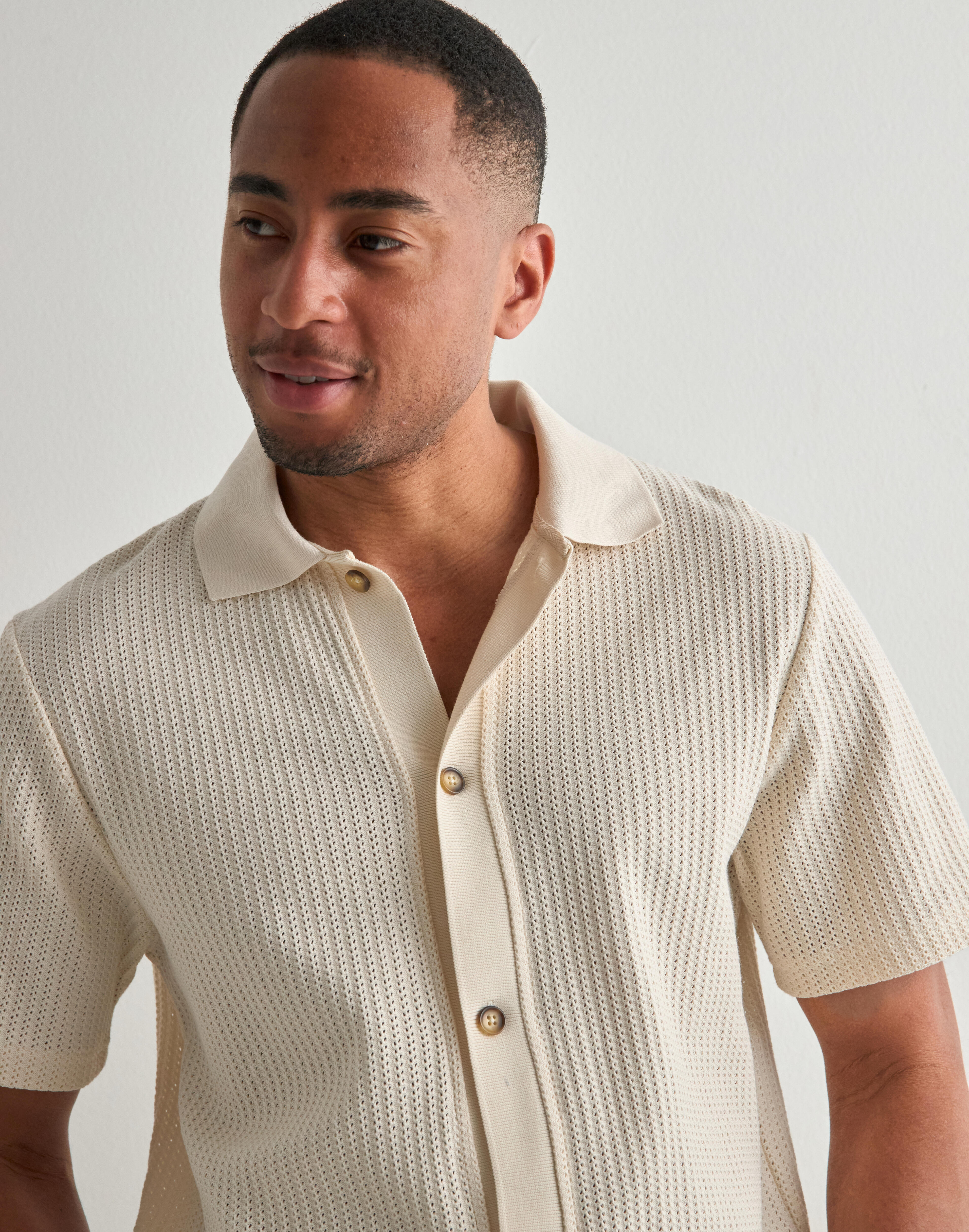 Buy Les Deux Axel SS Shirt - Light Ivory | NLYMAN