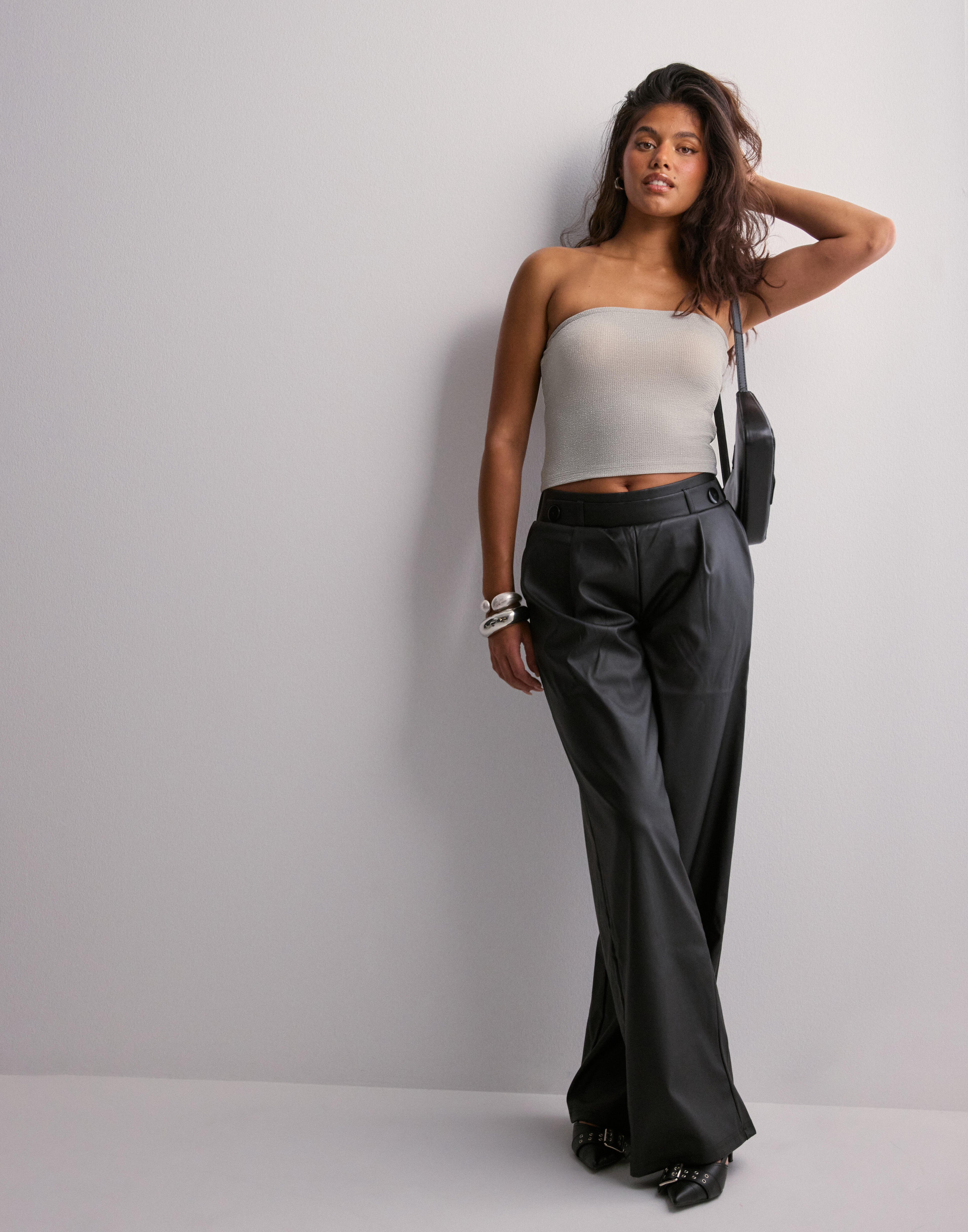 Buy Pieces PCLINA CROPPED TUBE TOP MM - Lunar Rock | Nelly.com
