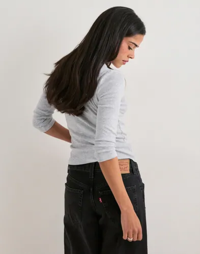Nelly Perfect Rib Button Top toppar dam – bild 3