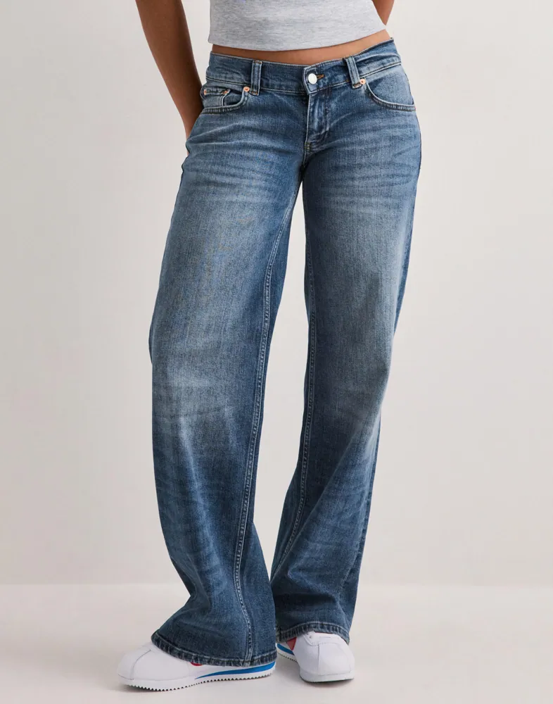 Nelly Ultra Low Waist Loose Jeans dam – bild 6