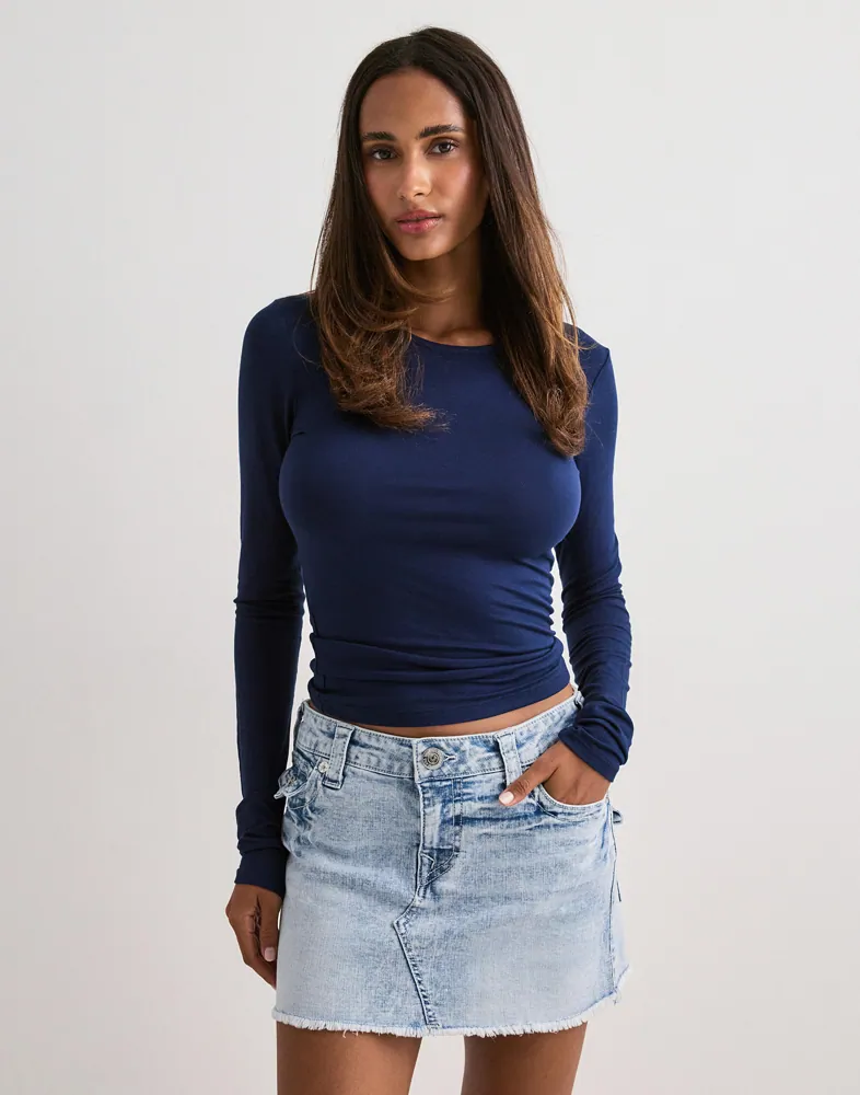 True Religion Sadie Mini Denim Skirt Flap kjolar dam – bild 2