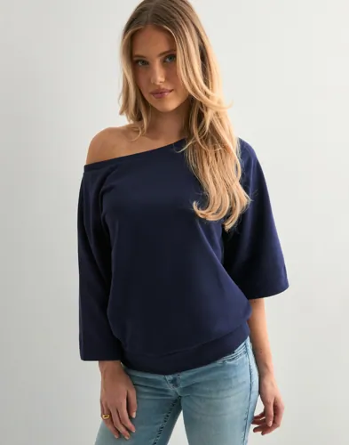 Nelly - Blå - Shoulder Focus Sweat