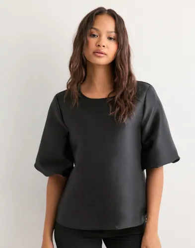 Vero Moda - Sort - Vmdaisy 2/4 O-Neck Top Wvn Exp SB6