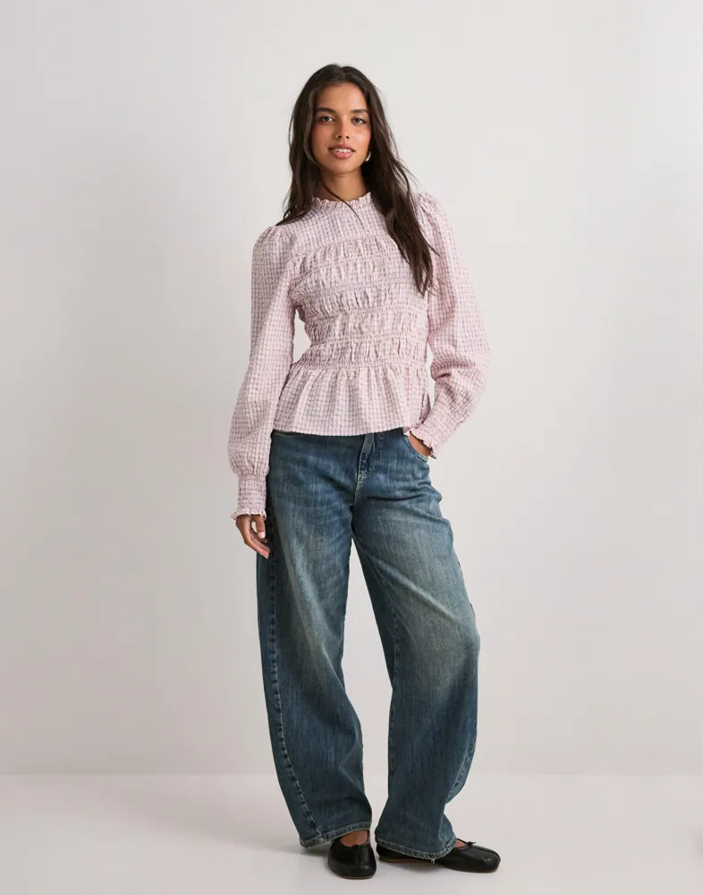 NEO NOIR Possa Mini Check Blouse skjortor & blusar dam – bild 2