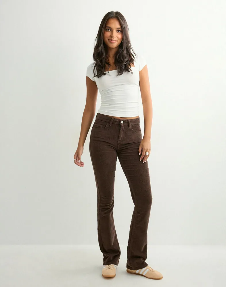 ONLY ONLMARY GLOBAL FLARED - Pantaloni - cabernet/rosso scuro