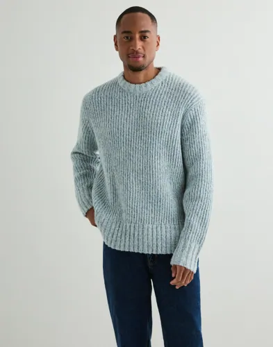 Selected Men Slhchicago Ls Knit Relaxed Crew Nec Stickade tröjor herr – bild 2