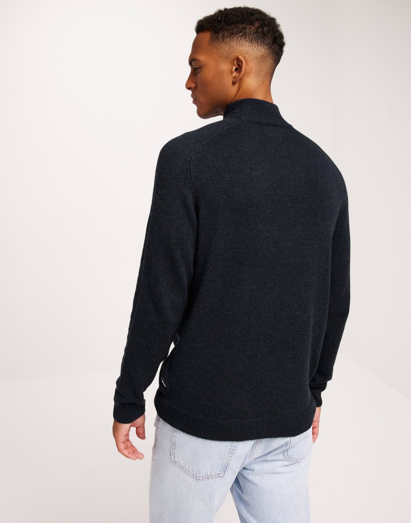 ONSEDWARD REG 7 WOOL HALF ZIP KNIT