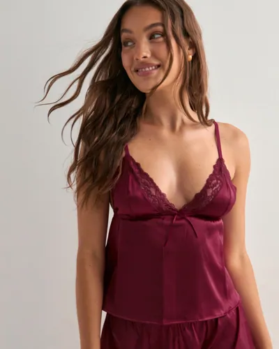 Nelly - Rød - Pretty Cami Neglige
