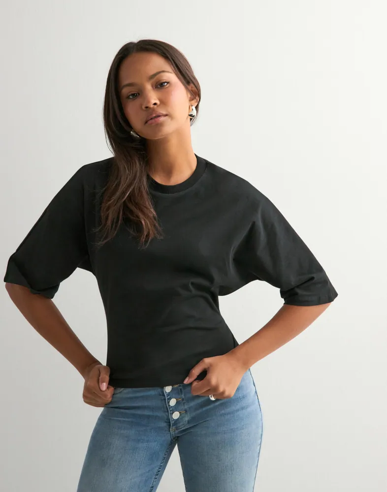 Nelly Open Back Tie Tee t-shirts dam – bild 3