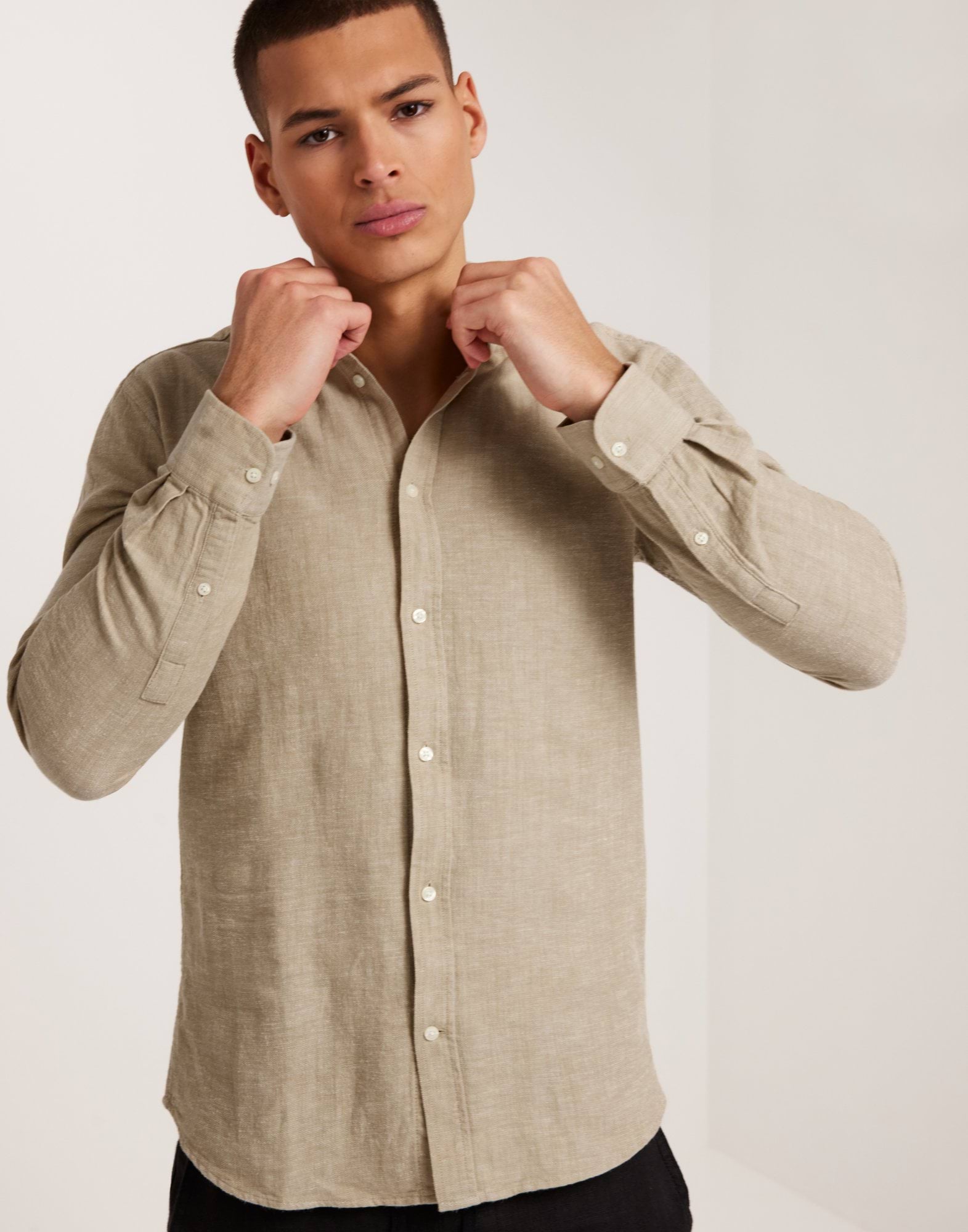 ONSARLO LS HRB LINEN SHIRT