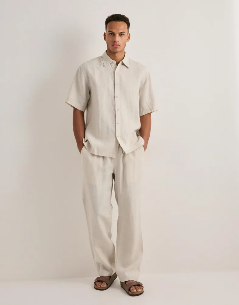 Que Sera Sera Louis Reg Linen Pants Linnebyxor herr – bild 2