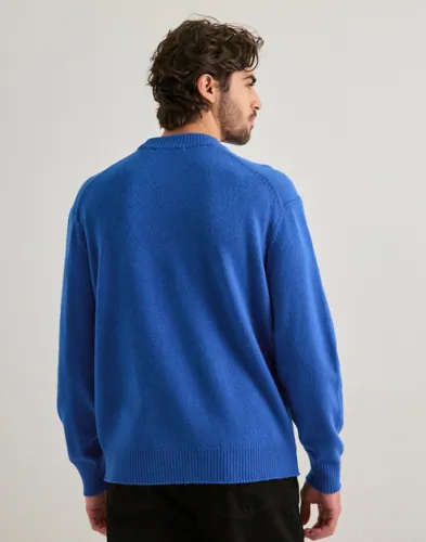 Selected Men Slhreuben Ls Knit Relaxed Crew Neck Stickade tröjor herr – bild 3
