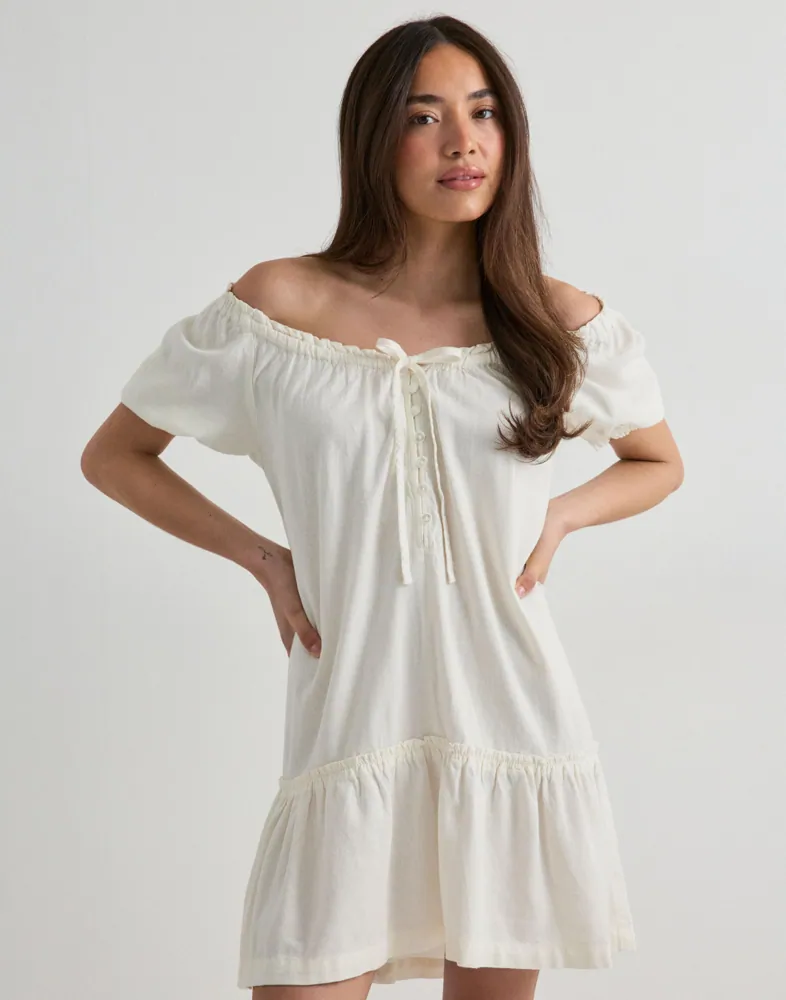 Buy Only ONLGOA SS LINEN SHORT DRESS CC PNT - Cloud Dancer | Nelly.com Buy Only ONLGOA SS LINEN SHORT DRESS CC PNT - Cloud Dancer | Nelly.com