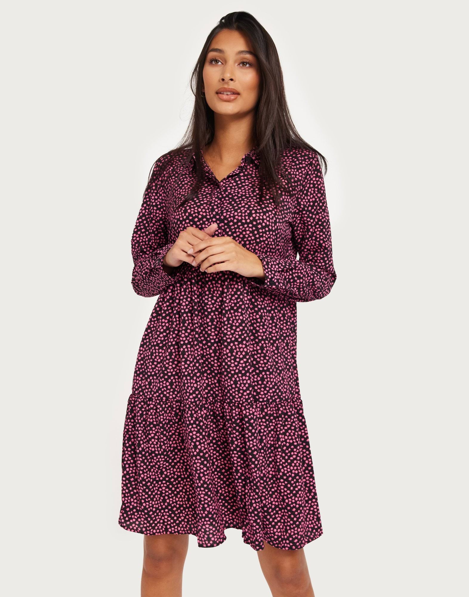 JDYPIPER L/S AOP SHIRT DRESS WVN DI