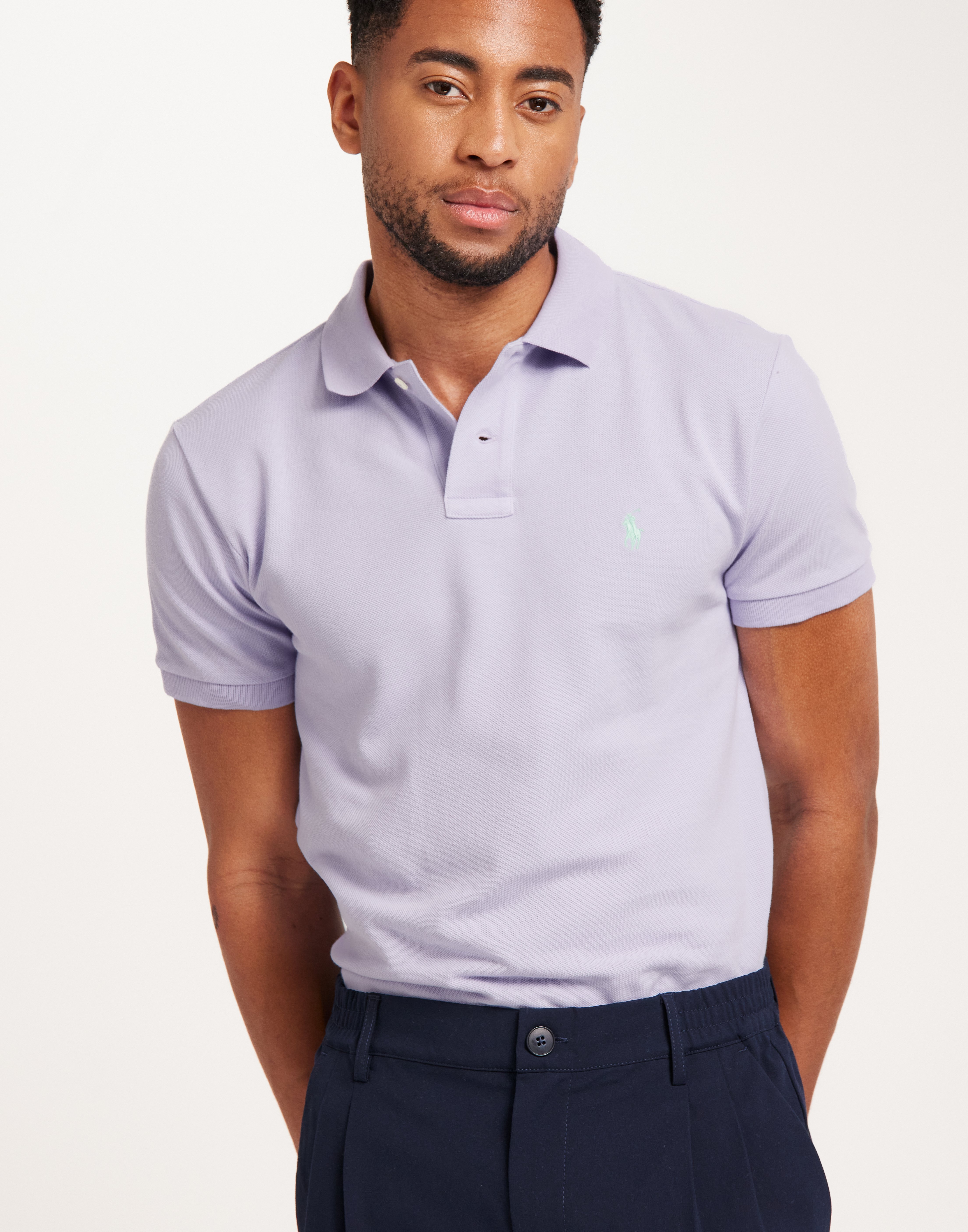 Buy Polo Ralph Lauren SHORT SLEEVE KNIT Purple NLYMAN