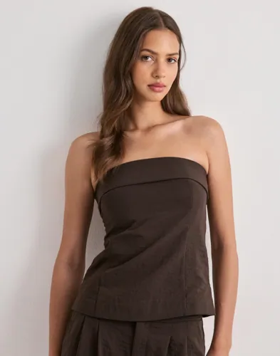 Only - Brun - Onlemmia S/L Tube Top Pnt