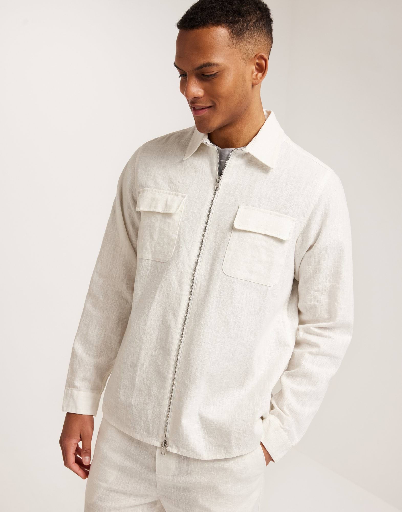 Quincy linen overshirt