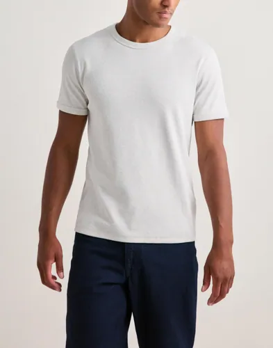 Jack & Jones Jjeorganic Rib Tee Ss Crew Neck Kortärmade t-shirts Vit