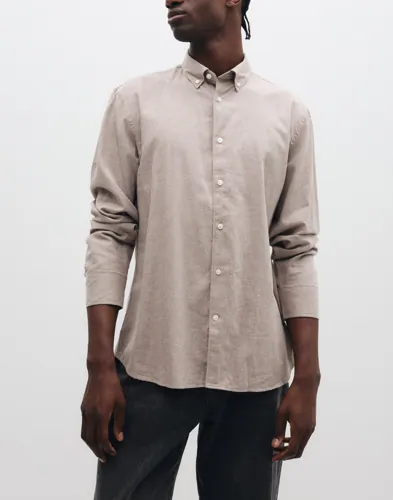 Slmregcole Jay Melange Ls Shirt Noo Enfärgade skjortor