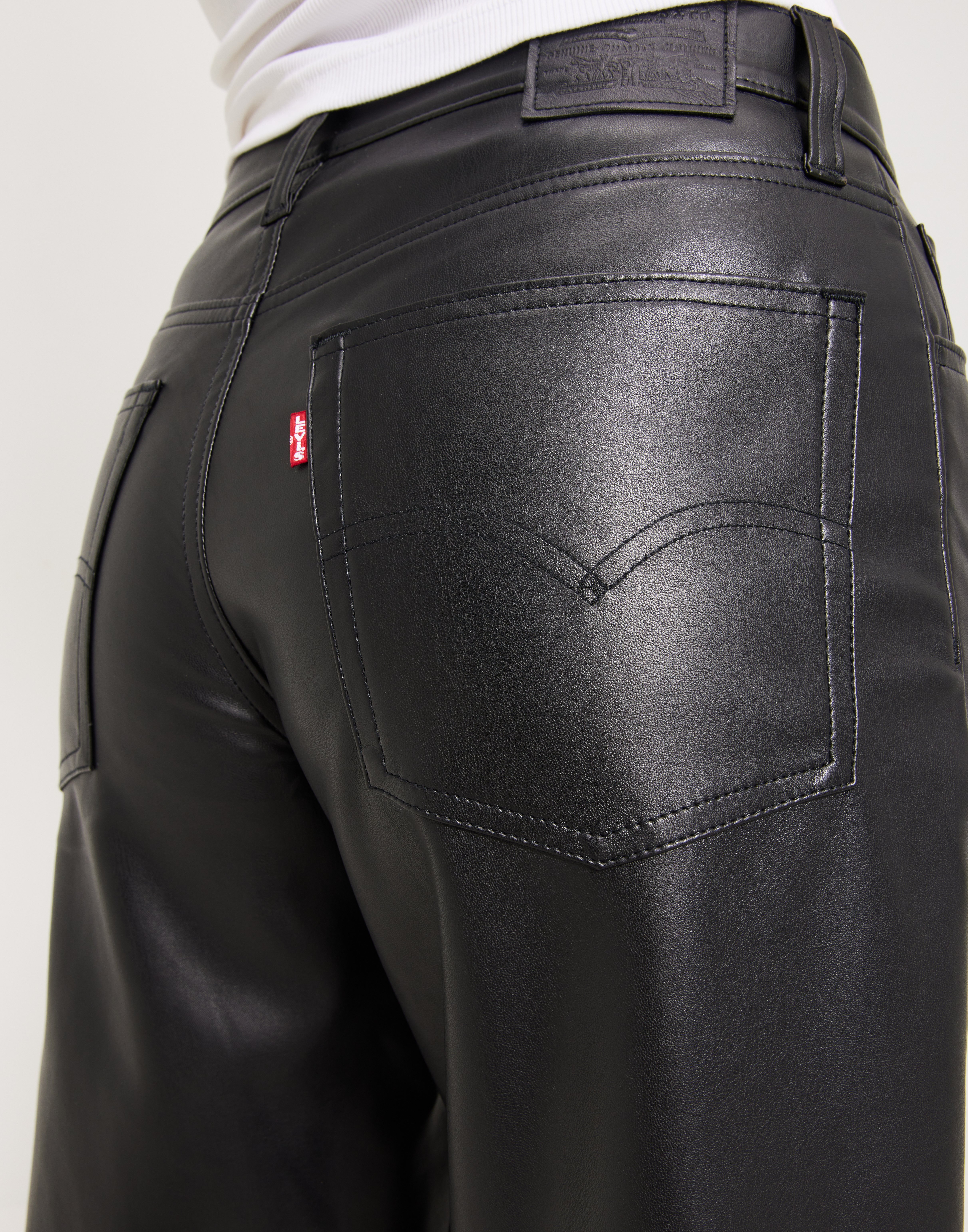 Leather Jeans Faux Leather Levis Levi's Women's Faux Leather Baggy