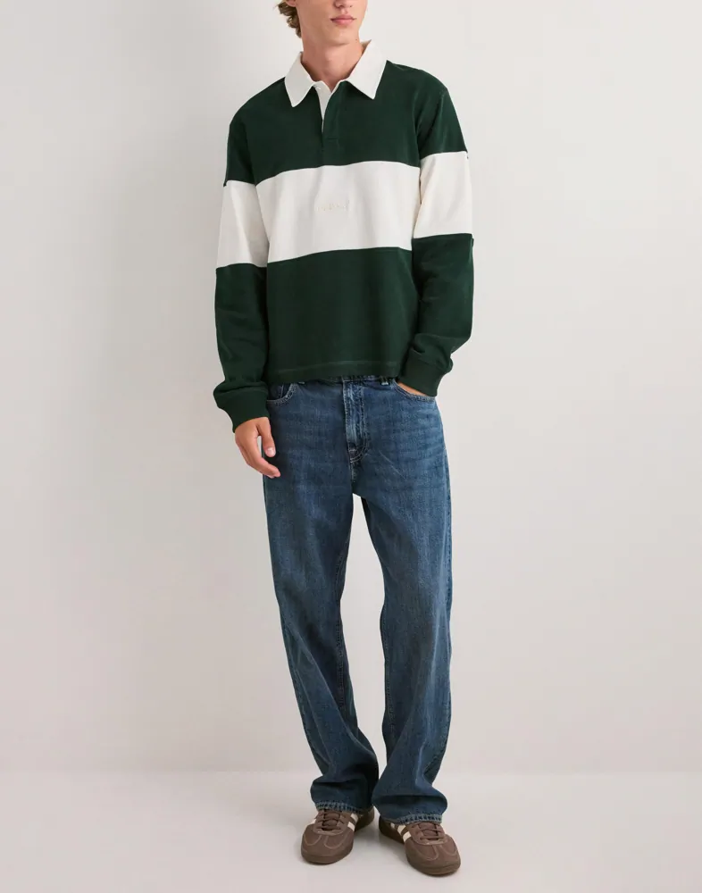 JACK & JONES Jorfrederiksberg Blocking Sweat Pol Långärmad piké pikéer herr – bild 2